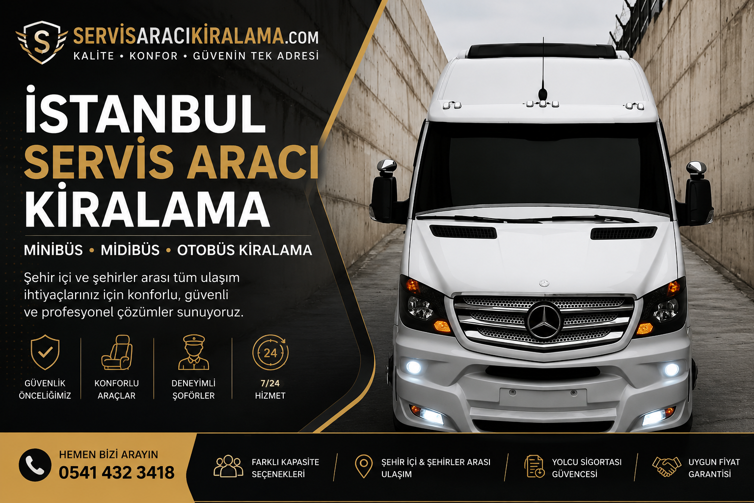 İstanbul Servis Aracı Kiralama | Minibüs, Midibüs ve Otobüs Kiralama
